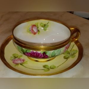 VINTAGE GINORI FIRENZE WARE CUP AND SAUCER